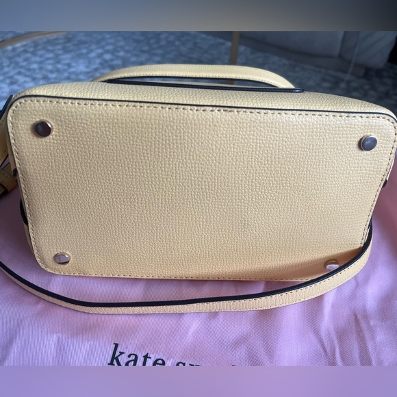 NWT Kate Spade Darcy Small Bucket Bag Grain Leather Daybreak Crossbody, Yellow - Picture 9 of 10